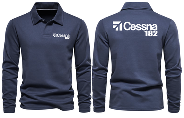 CESSNA 182 LONG SLEEVE POLO